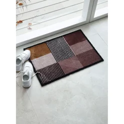 Schöner WohnenSchmutzfangmatte Manhattan 67x100 cm Geomix Kastanie-rose