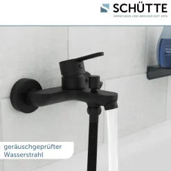 Schütte Badewannenarmatur Denver schwarz matt