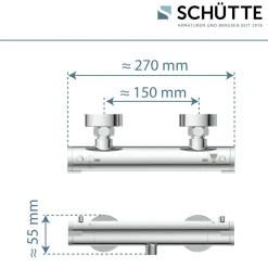 Schütte Duscharmatur London chrom