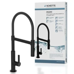 Schütte Küchenarmatur Miami schwarz matt