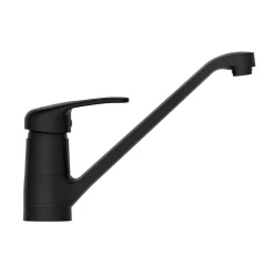 Schütte schwenkbare Design Küchenarmatur Grande schwarz matt