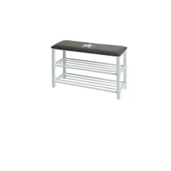 Schuhbank mit Sitzkissen Stern ca 78 x 48 x 30 cm