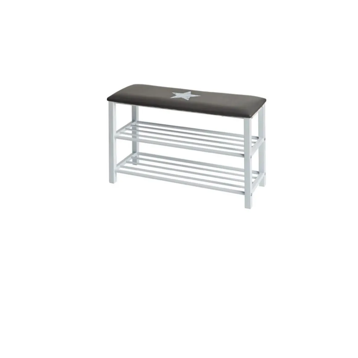 Schuhbank mit Sitzkissen Stern ca 78 x 48 x 30 cm