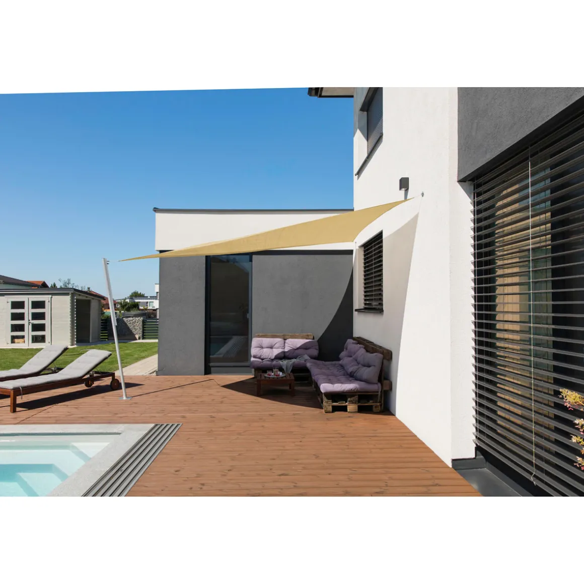 Segel Capri Dr 4x4x4m champagne