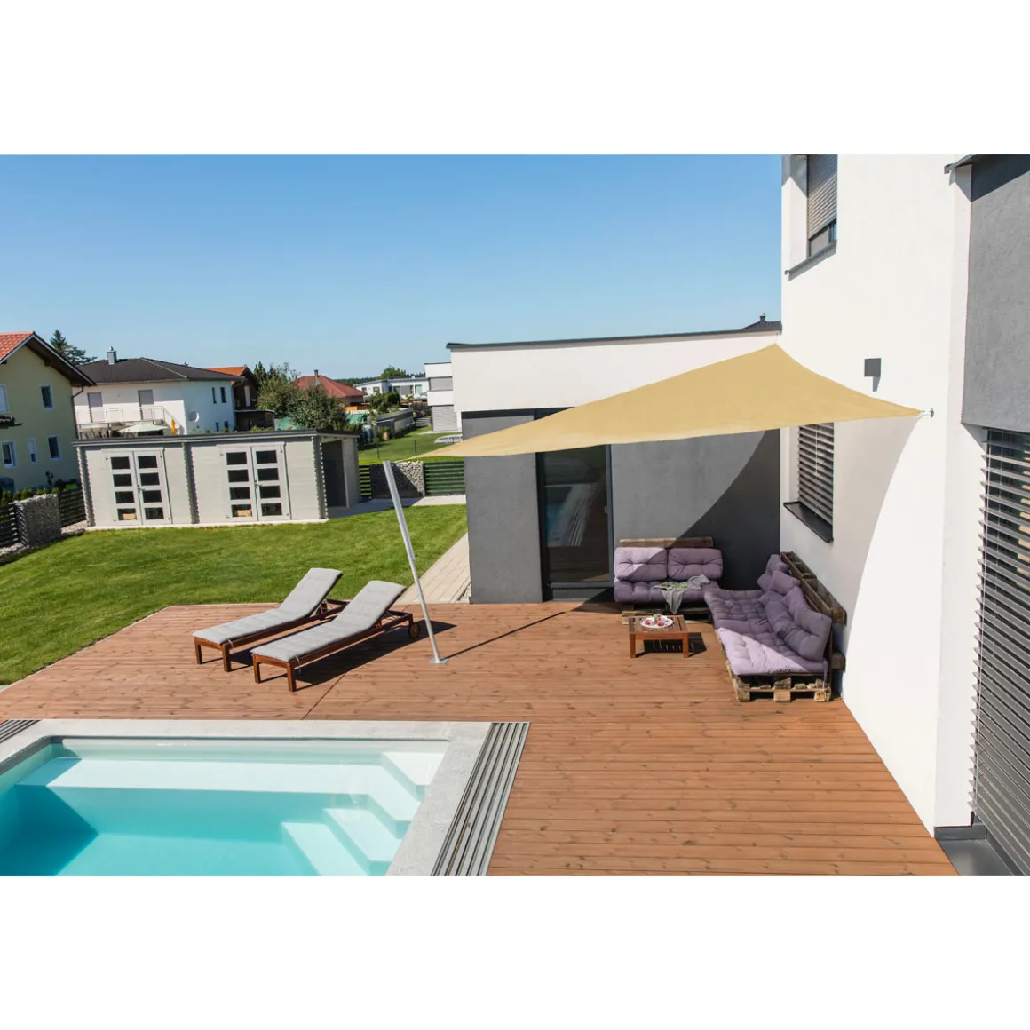Segel Capri Dr 4x4x4m champagne