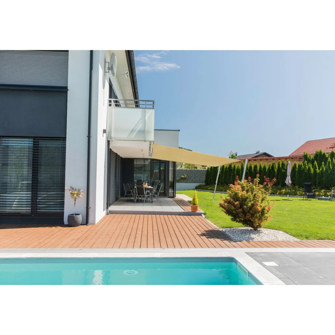 Segel Capri Qu 4x4m champagne