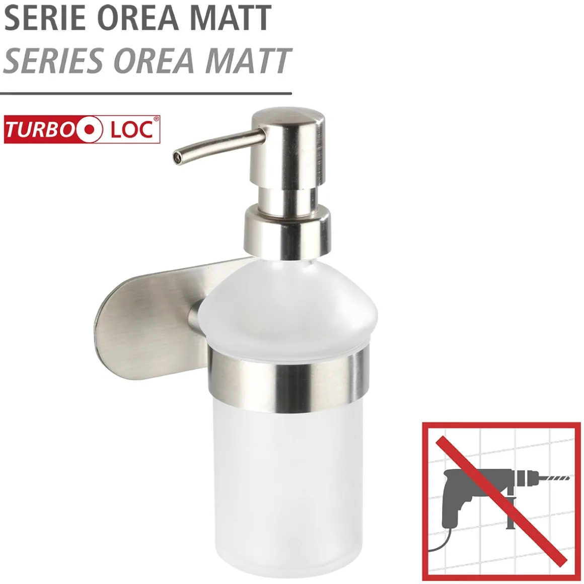 Seifenspender Orea Matt Turbo-LockEdelstahl