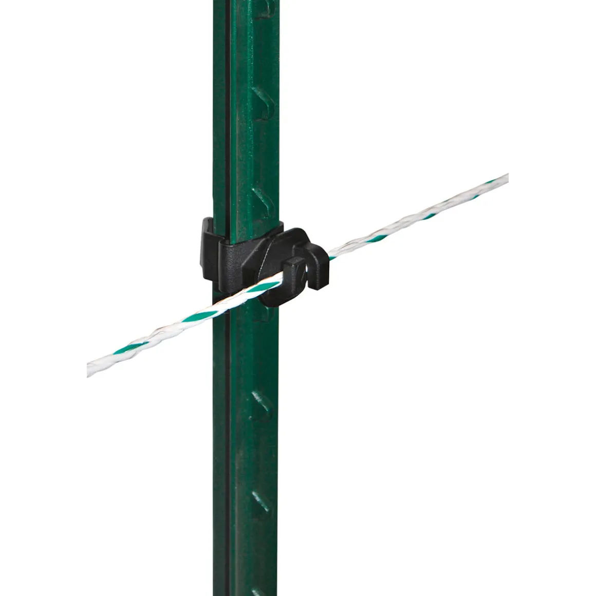 Seilisolator T-Post für Durchmesser 8 mm 25 Stück schwarz