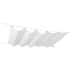 Seilspann-Markise 270 x 140 cm weiß inkl Montagematerial
