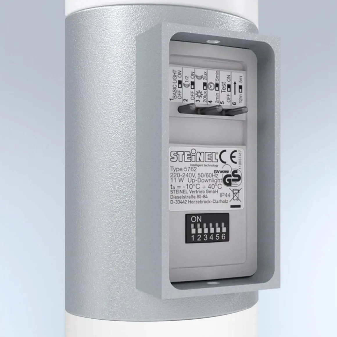 Sensor-Aussenleuchte L 910 LED anthrazitUp- & Downlight