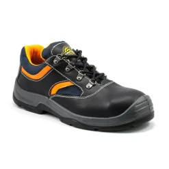 Sicherheitshalbschuh S3 schwarz-orange Größe