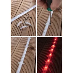 SimpLED Outdoor Stripe Set 5m RGB 13W230/24V DC Transparent Kst
