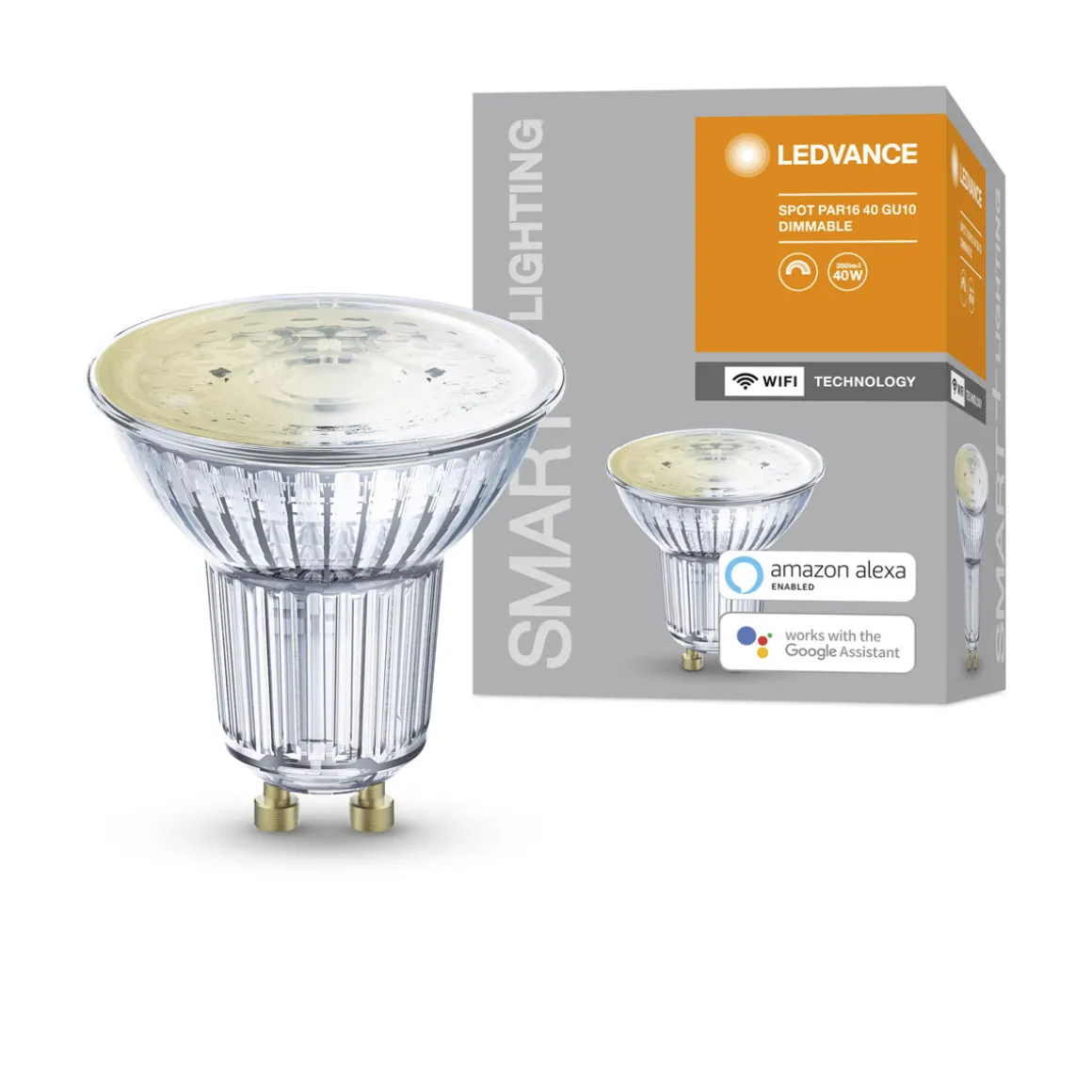 Smart u. WiFi PAR16 50W Eratz GU10350lm DIM 45 Grad