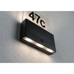 Solar Hausnummer Neda PIR AnthrazitIP44 3000K