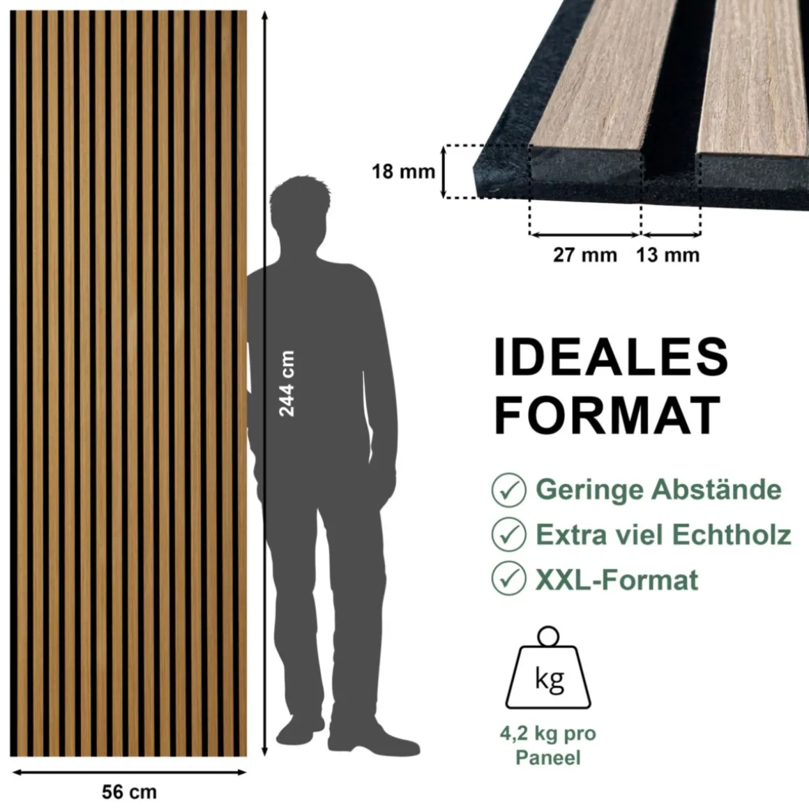 Sonido Elements FSC Oiled oak2440x560x18mm FSC