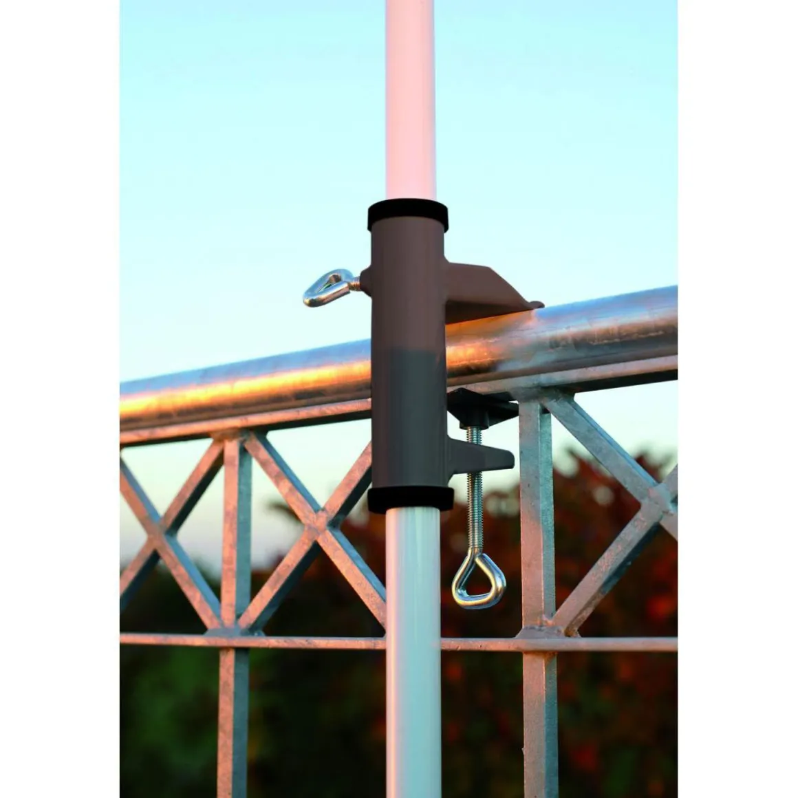 Sonnenschirmhalter Typ HII Durchmesser 35 mm weiß