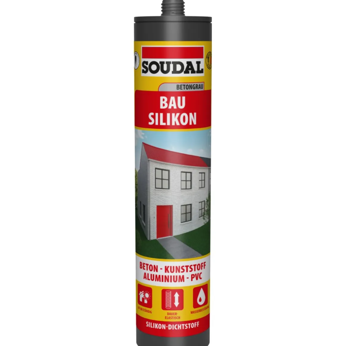 Soudal Bau und Fenster Silikon grau 300 ml
