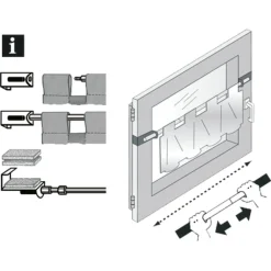 Spannvitrage 9 mm Zylinder 120-160 titan