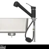 SP-Armatur Granit schwarz mit Geschirr-Brause 2S Kartusche mit keram.Dichtungen
