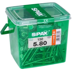 Spax Universalschraube Wirox Senkkopf 5 x 80 mm 150 Stück
