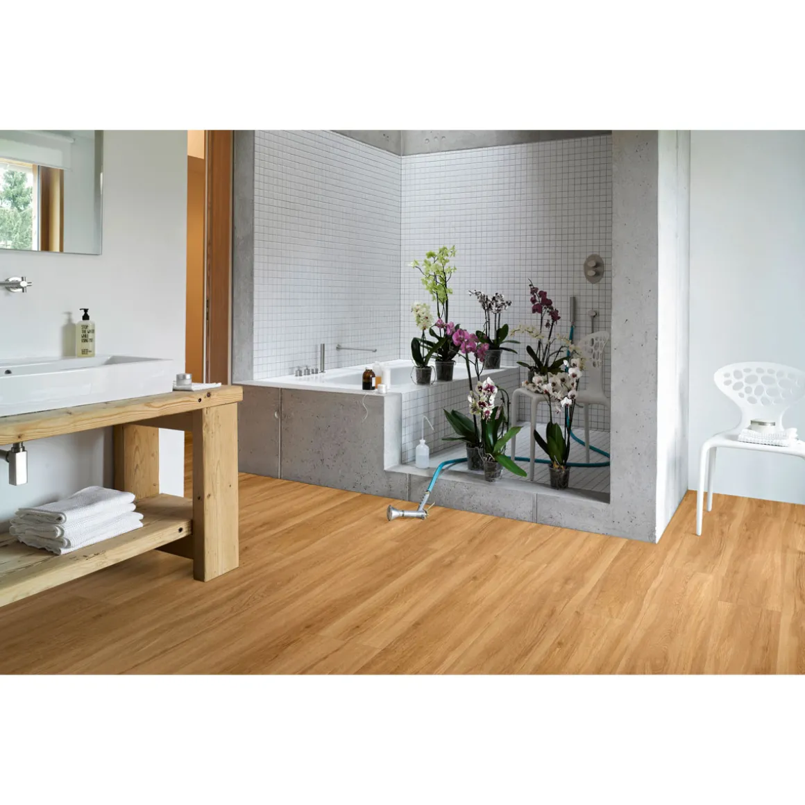SPC Vinyl Basic Eiche Sierra Natur1209x225x5,3 mm geb. Stuktur LHD gefast