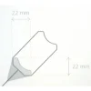 SpechtHohlkehlleiste weiß 260 x 2,2 x 2,2 cm