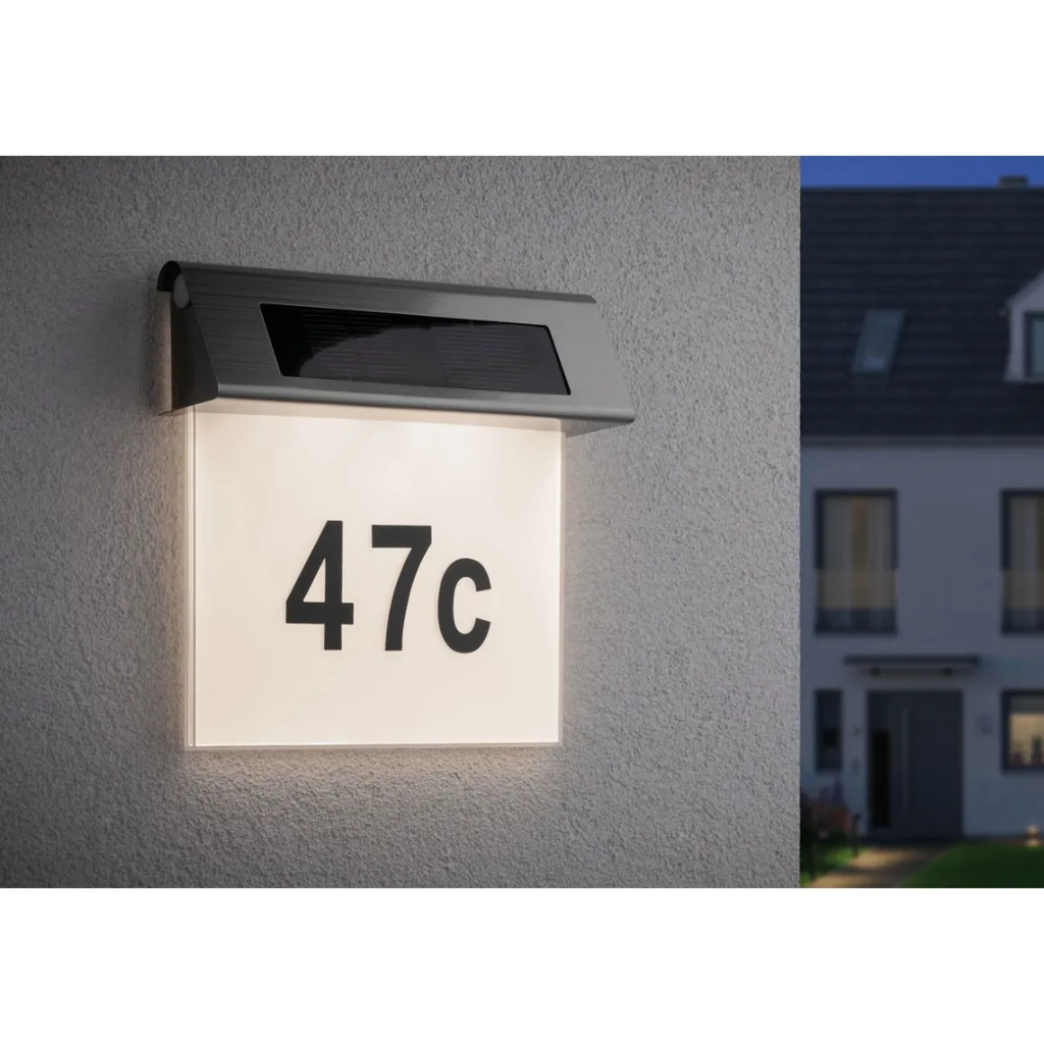 Special Solar Hausnummernleuchte 0,2WEdelst./Weiss Edelstahl/Acryl IP44