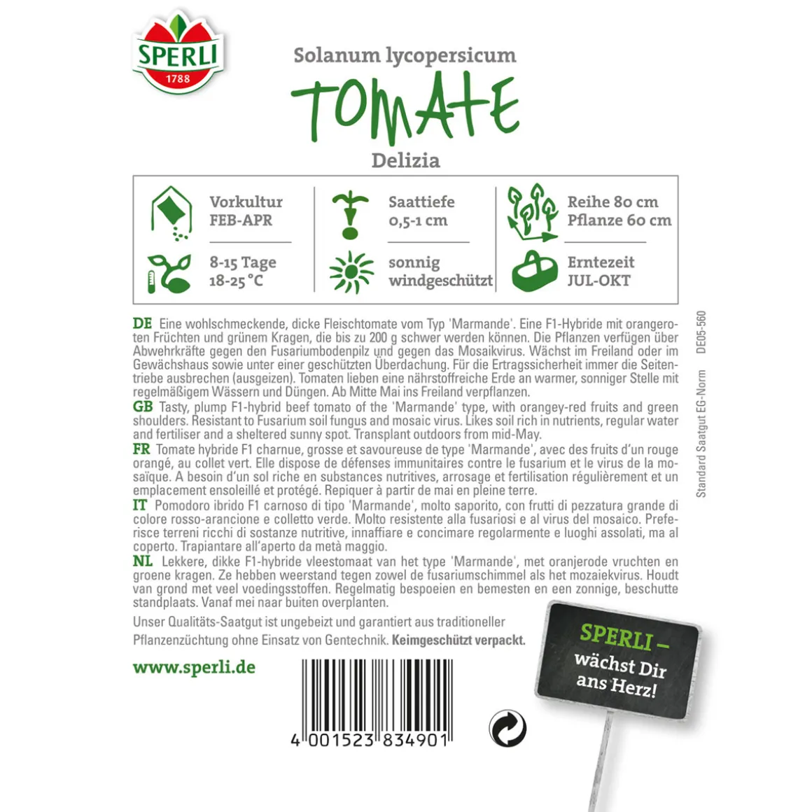 Sperli Tomaten Delizia