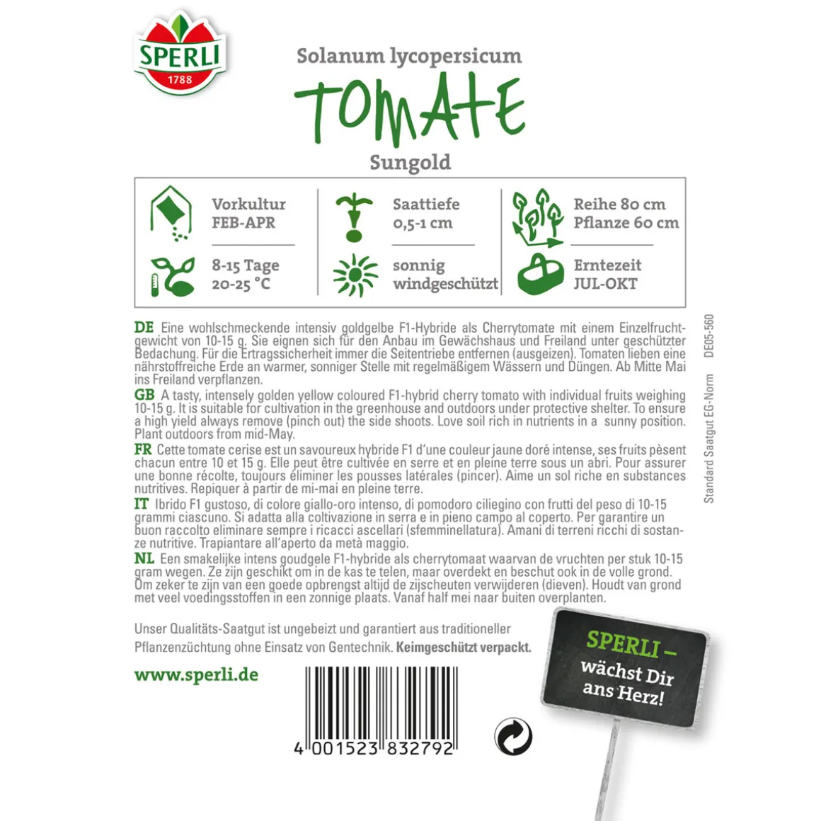 Sperli Tomaten Sungold