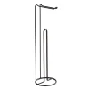 Stand Toilettenpapierhalter 2 in 1,Lugano schwarz
