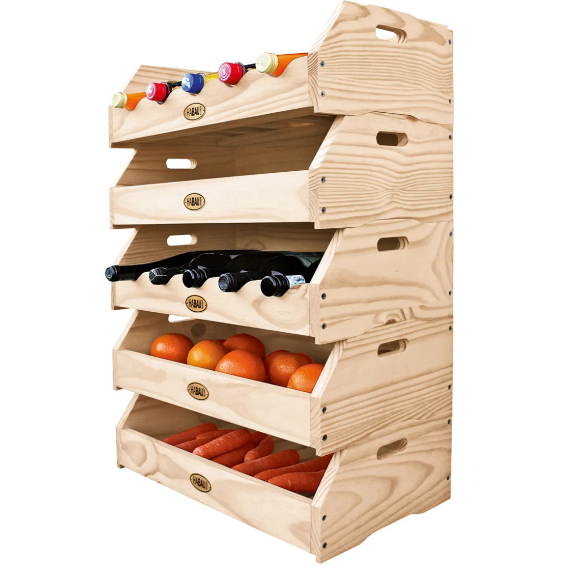 Stapelkiste Maxi für Obst und Gemüse ca. 59 x 38 x 18 cm