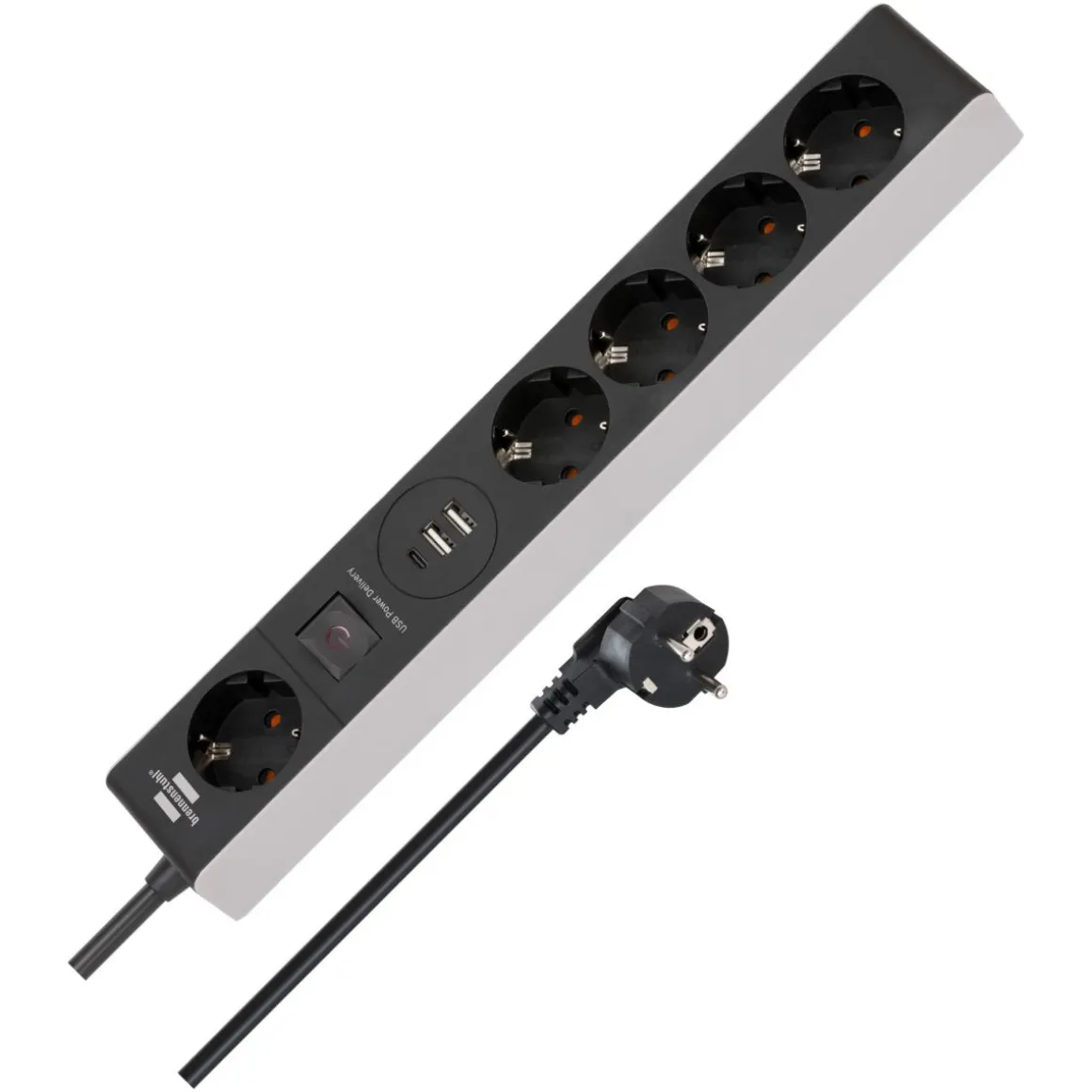 Steckdosenleiste 5-fach 2xUSB, 1xUSB-CQuickCharge