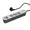 Steckdosenleiste GREENLINE silber/anthrazit