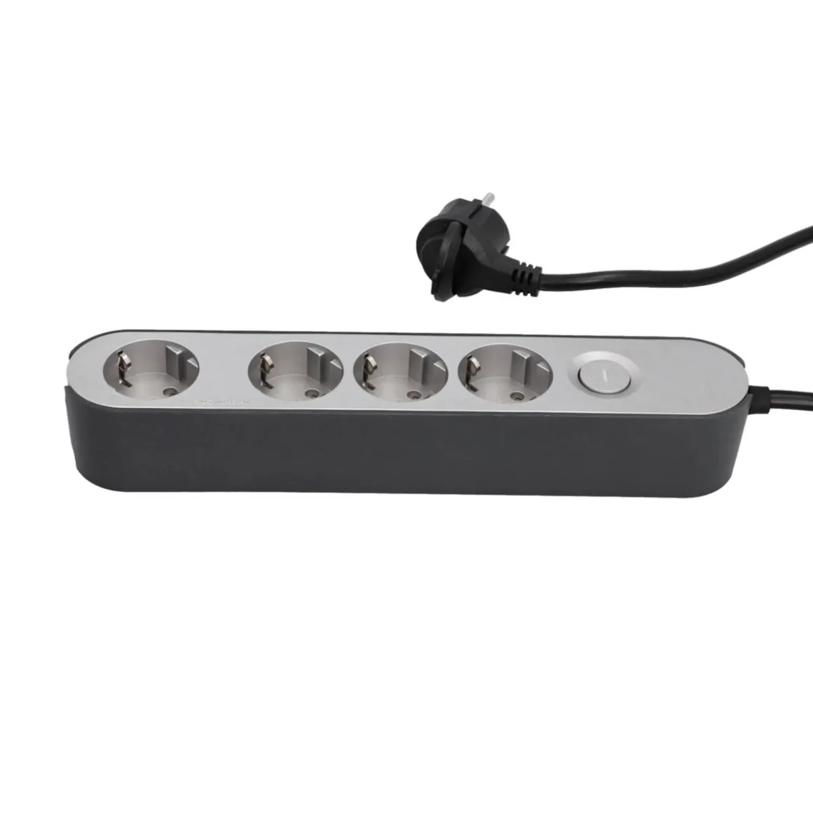 Steckdosenleiste GREENLINE silber/anthrazit