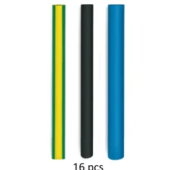 SteinelSchrumpfschlauch-Set Durchmesser 3,2 – 9,5 mm 16 Stück