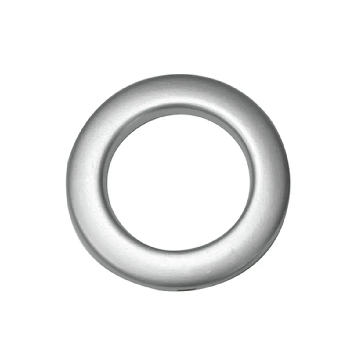 Stoffoese 55/35 mm silber matt 10er