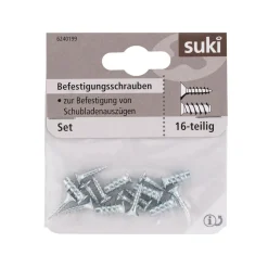 Suki Befestigungsschrauben für Kugelauszug 6270037+39 16 Stück