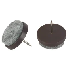 Suki Filzgleiter mit Stift Durchmesser 2,4 cm braun 8 Stück