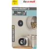 Suki Magnet Neodym mit Senkbohrung Ø 22 x 4 mm, gummiert, schwarz