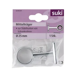 Suki Mittelhalter Durchmesser 2,5 cm rund silber