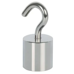 Suki Topfmagnet Neodym mit Schraubhaken M6 Ø 24,5 x 52 mm, silber