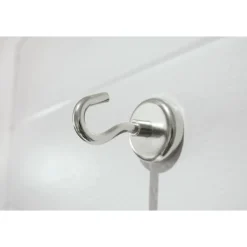 Suki Topfmagnet Neodym mit Schraubhaken M6 Ø 36 x 43 mm, silber