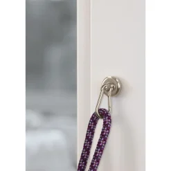 Suki Topfmagnet Neodym Ø 25 mm, mit Karabiner 40 x 20 mm, silber