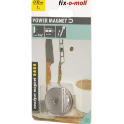 Suki Topfmagnet Neodym Ø 32 x 8 mm, mit SenkbohrungØ 5,5 mm