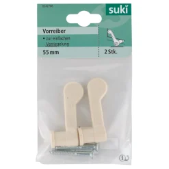 Suki Vorreiber 5,5 cm creme 2 Stück