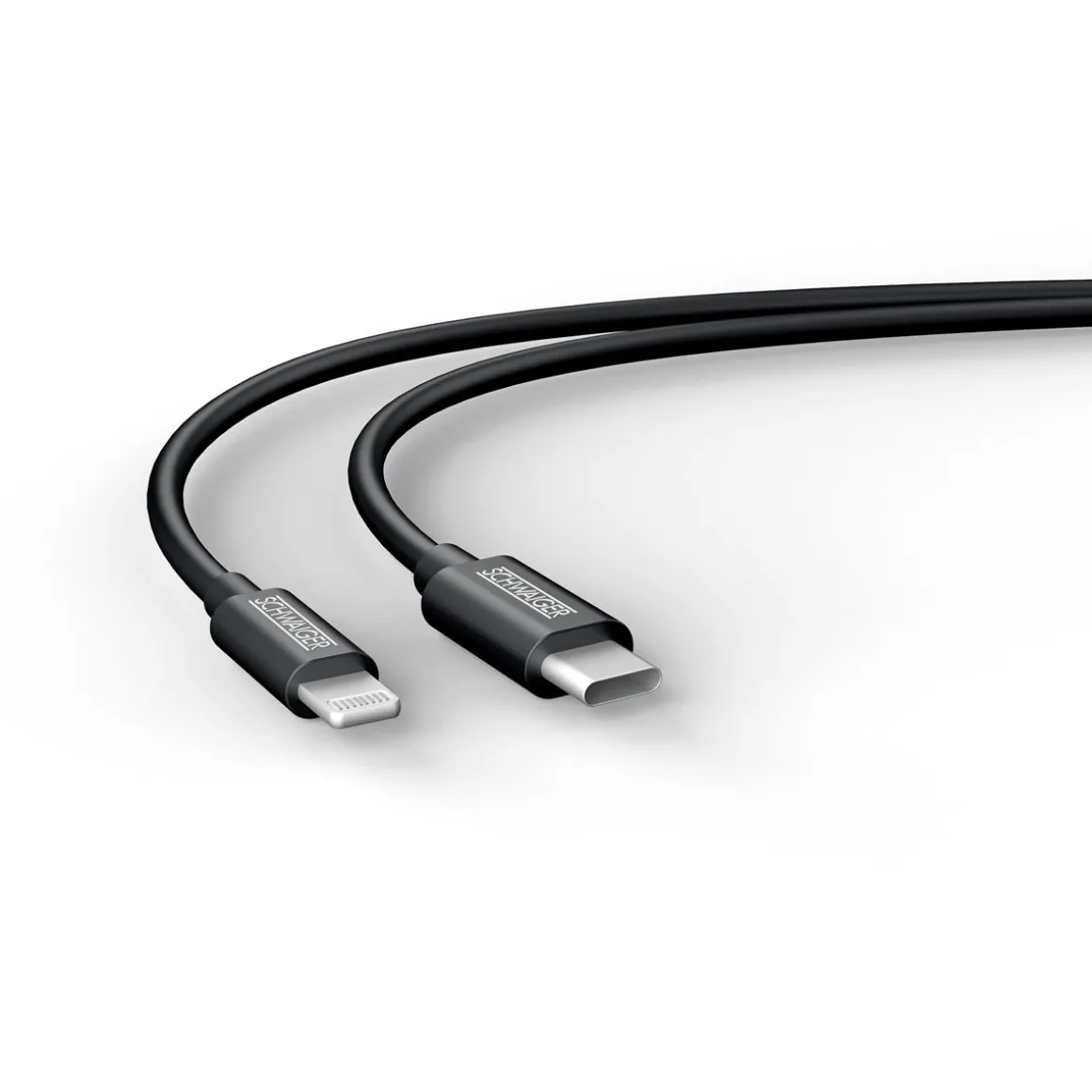 Sync u.Ladekabel Typ Apple lightning aufC 0,5m schwarz