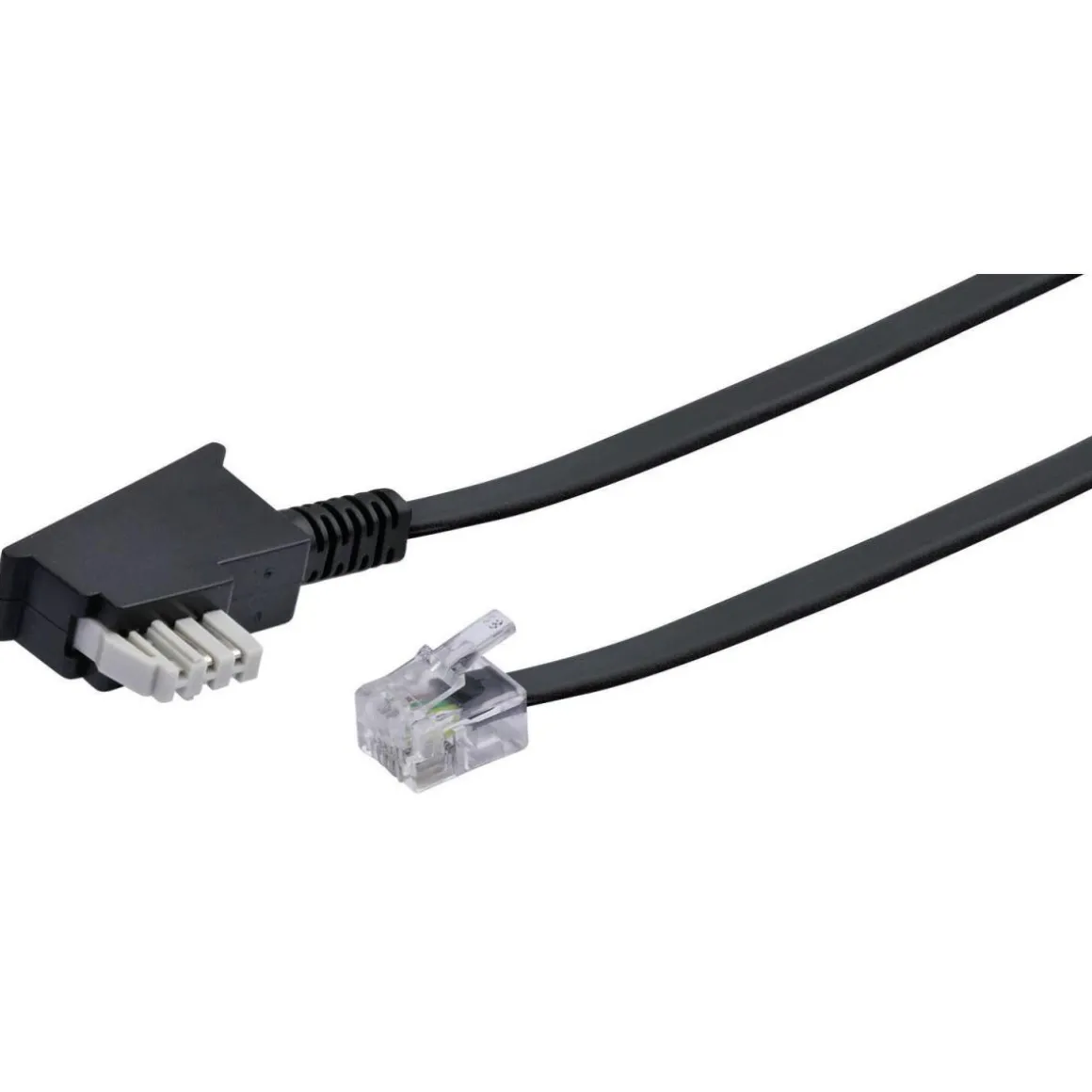 Telefon-Anschlussleitung 10m sw