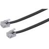 Telefon-Anschlussleitung 6m sw