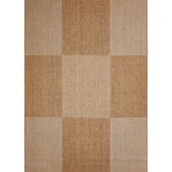 Teppich Arizona 133x190cm kariert beigebraun 972-10
