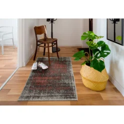 Teppich Campos 67x140cm grau coralle